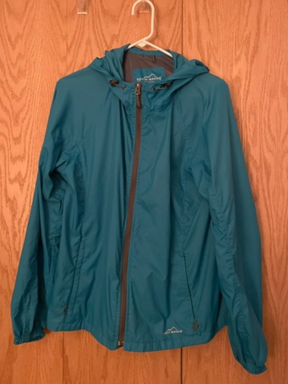 Women's Teal Eddie Bauer Wind Breaker - Size Large